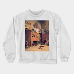 Studio in the rue de Furstenberg by Frederic Bazille Crewneck Sweatshirt